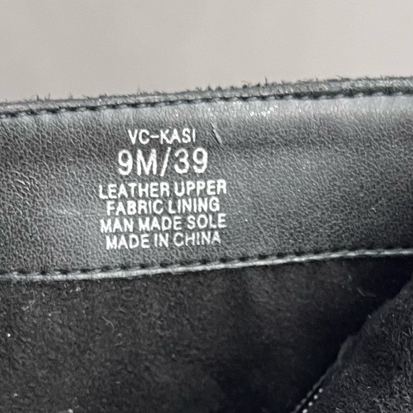 Black Suede Leather Ankle Booties VINCE CAMUTO KASI. - Picture 10 of 10